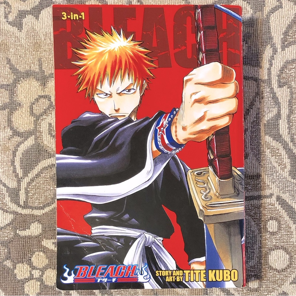 Bleach 3-in-1 Edition Contains Volumes 1-3 Manga Graphic Novel Book